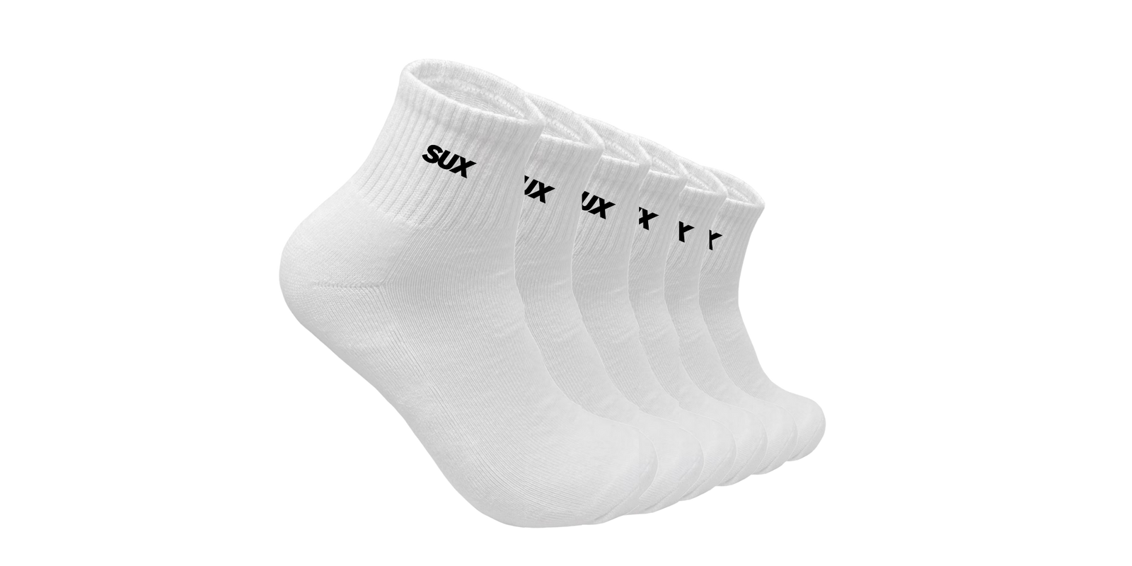 SUX Everyday Quarter — White 3-Pack